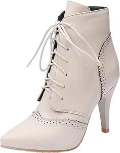 Generic Женские ботильоны с круглым носком, на шнуровке, с низким каблуком, черные туфли оксфорды в стиле 70-х, с молнией