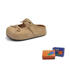 WOXXXN Женские противоскользящие тапочки с закрытым носком абрикос, цвет Apricot