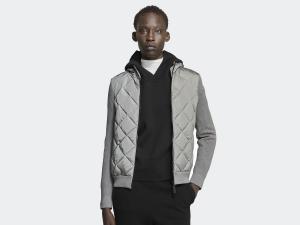 Худи Canada Goose HyBridge Quilted Knit Black Label, Silver Ore
