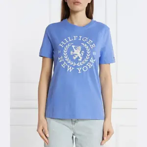 Футболка Reg Crest c-nk Tee SS обычного кроя Tommy Hilfiger, синий