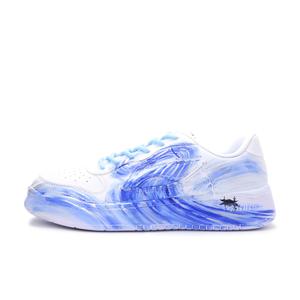 LINING Скейтерские кеды низкие Unisex Wear resistant And Lightweight Blue White Black