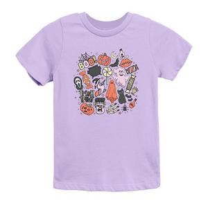 Молодежная футболка с короткими рукавами и графическим рисунком «Хэллоуин» The Juniper Shop, цвет Dark Lavender