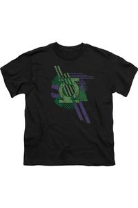 Футболка с коротким рукавом DC Comics в форме фонарей Gildan, черный