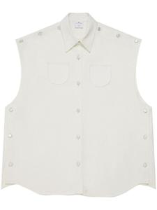 Courrèges джинсовая рубашка Mega-Styling, белый