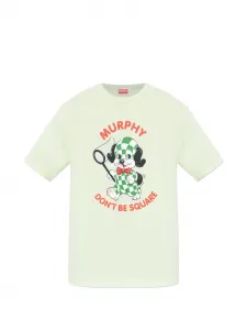 Футболка с графическим принтом Kenzo, бежевый