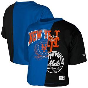 Женская синяя бейсболка New York Mets с апсайкл-дизайном и цветными блоками New Era