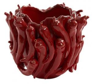 Декоративная ваза Light & Living PEPPER, 25x21x26 см, красный