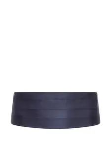 Шелковый камербанд со складками Giorgio Armani, синий