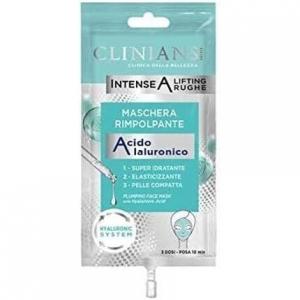 Интенсивная разглаживающая маска для лица против морщин с гиалуроновой кислотой 15 мл Clinians