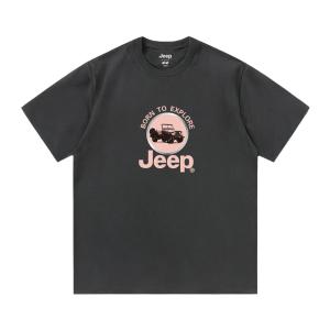 Футболка с круглым вырезом для школьников Jeep, темно-серый