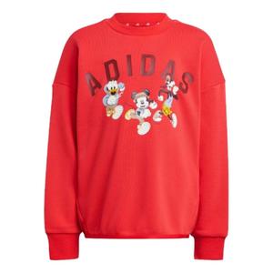 (P.S.) Комплект из толстовки и спортивных штанов Adidas x Disney с Микки Маусом, цвет «красный-черный»