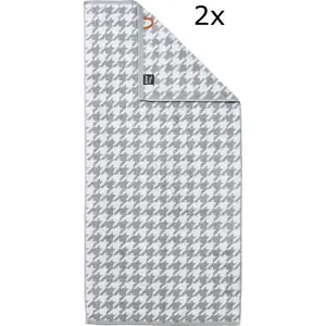 Набор полотенец Daily Shapes Bird из жаккардовой ткани, доступен в различных вариантах набора Done., серебристо-серый/белый