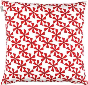 Наволочка для подушки Linum Cotton Spinning Flowers Red 50x50 см LINUM