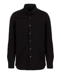 Рубашка из поплина Barba, черный