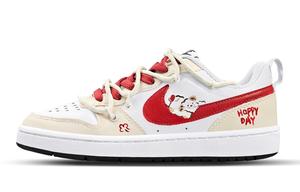 Court Borough 2 Lucky Puppy Slip Resistant Low top Skateboard Shoes Light Yellow Kids' Nike, светло-желтый