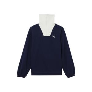 Толстовка Collective SS25 Femme Half Zip Crew женская PUMA, синий