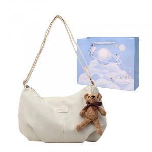 duoluplo  多伦保罗 Сумка через плечо унисекс Duoluplo Doron Paul, Красный (с подвеской)