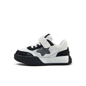 Нескользящая противоскользящая детская обувь для повседневной носки SNOOPY, белый/черный