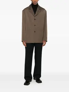 Блейзер с накладными карманами Mm6 Maison Margiela, коричневый