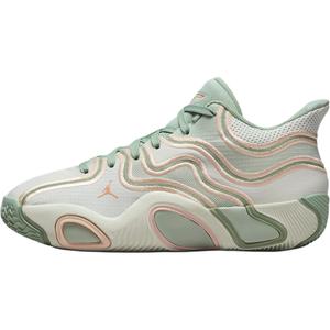 Tatum 3 нескользящие износостойкие баскетбольные кроссовки мид-топ детские Jordan, бежевый/зеленый