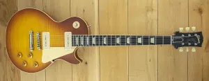 Gibson Custom Murphy Lab M2M 1956 Les Paul Std с отобранной верхней дека, медленно исчезающим цветом Ice Tea Fade, ультра-легкое состаривание. Верх #8 64050