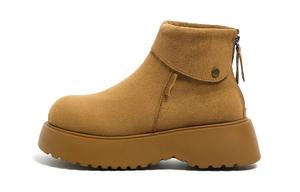 HUANQIU Ботинки на шнуровке женские Camel