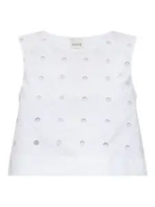 Топ Peggy с люверсами Posse, белый
