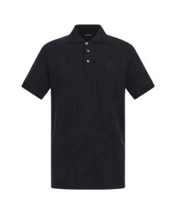 Черная рубашка поло с принтом свободы Roberto Cavalli, черный