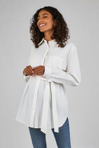 Поплиновая рубашка для беременных Jojo Maman Bébé, белый