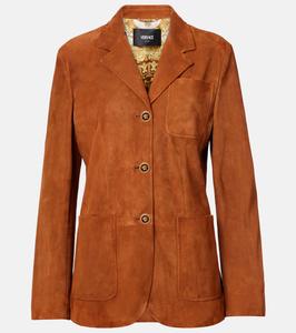 Замшевый блейзер Medusa Versace, Spice Brown