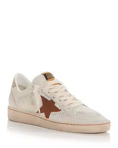 Женские кроссовки Ball Star из сетки и кожи Golden Goose, белый