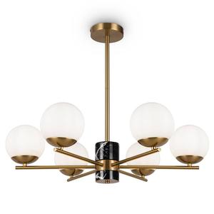 Подвесной светильник Maytoni Decorative Lighting Marble, матовое стекло / смешанный металл - количество языков пламени: 6