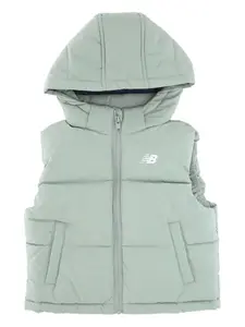 Куртка с капюшоном и логотипом New Balance Kids, зеленый