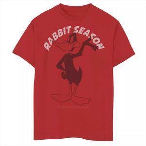 Футболка с рисунком «Daffy Duck Rabbit Season» для мальчиков 8–20 лет Looney Tunes Licensed Character