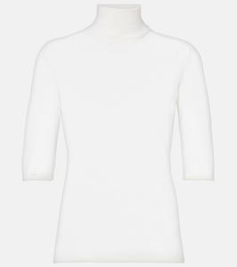 Водолазка из натуральной шерсти Cecina Max Mara, Bianco Seta