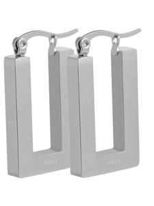 Adeliás Женские серьги - Серьги-кольца из нержавеющей стали серебристого цвета