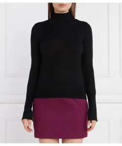 Шерстяная водолазка Slim fit Patrizia Pepe, черный