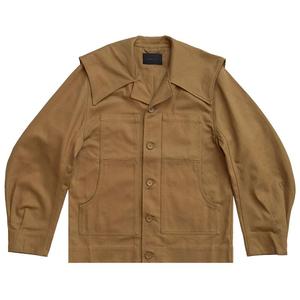 Куртка Simone Rocha Puff Sleeve Sailor Collar Workwear Jacket 'Natural', желто-коричневый