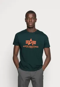 Футболка с принтом Alpha Industries, Petrol