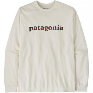 Мужская футболка с текстовым логотипом 73 Responsibili. Patagonia, Birch White