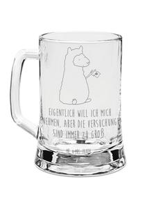 Кружка для пива с флагом альпаки и надписью на баннере Mr. & Mrs. Panda