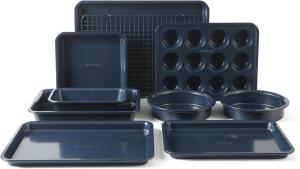 Calphalon Legacy набор для выпечки из 10 предметов без ПФА, антипригарное покрытие, цвет темно-синий