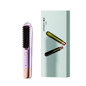Утюжок для волос Volume/straight двойного применения с отрицательными ионами, бережный для волос, миниатюрный, портативный DM 1088 Dymiroy, фиолетовый