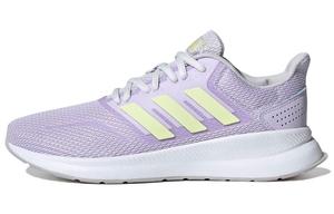 Кроссовки Runfalcon 1.0 женские с низким верхом светло-фиолетовые/желтые Adidas Neo