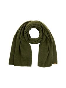 Вязаный шарф из шерстяной смеси оливково-зеленого цвета Camel Active