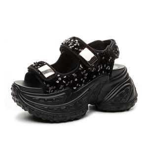 Shangjinni Женские пляжные сандалии черные, цвет Black