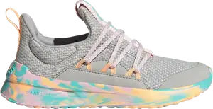 Кроссовки Lite Racer Adapt 5.0 J 'Grey Flash Aqua Camo', серый