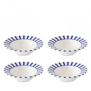 Миски для хлопьев Spode Blue, итальянские хлопья Steccato, набор из 4 шт, синий