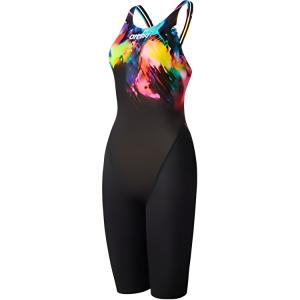 Цельный купальник, ткань с низкой эластичностью, рекомендуется взять на размер больше для первого раза, women's Arena, черный