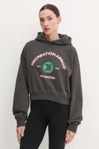 Хлопковая толстовка Cresent P.E Nation, серый